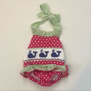 Seersucker Swimsuit / Bubble